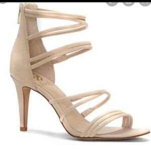 Vince Camuto Nude Cadela Strappy Heels- size 7.5